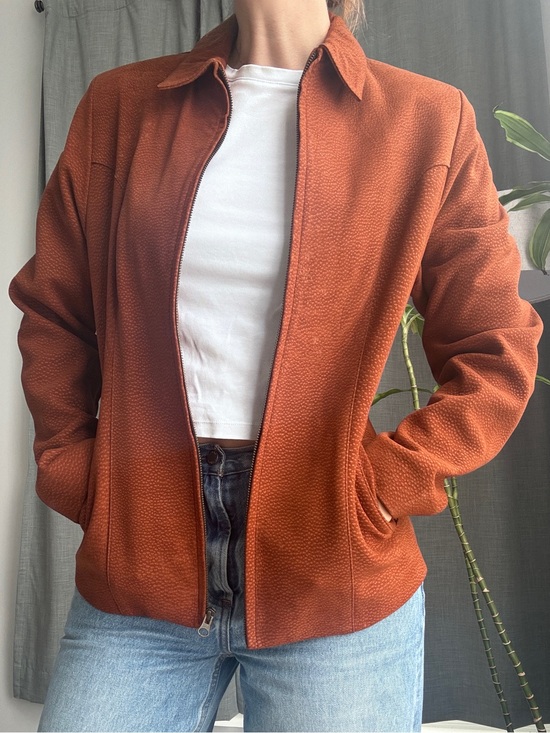 el boyero Jackets & Blazers - El Boyero Burnt Orange Carpincho Suede Leather Jacket/Blazer